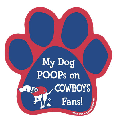 Football Rivals Paw-Shaped Magnets