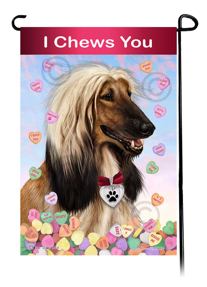 Afghan Hound Valentine Sweetheart Garden Flags