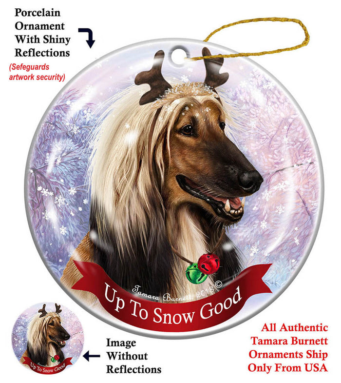 Afghan - Up To Snow Good Ornament