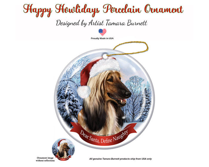 Afghan - Dear Santa, Define Naughty Christmas Ornament