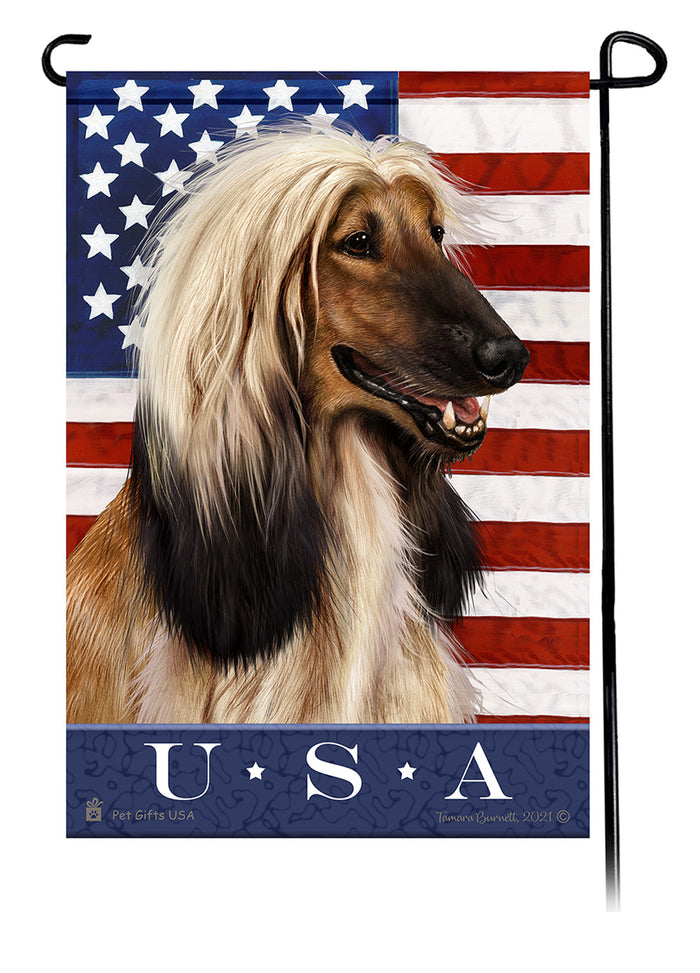 Afghan Hound True Blue Garden Flags