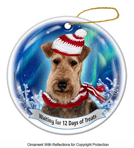Airedale 12 Days of Treats Ornament