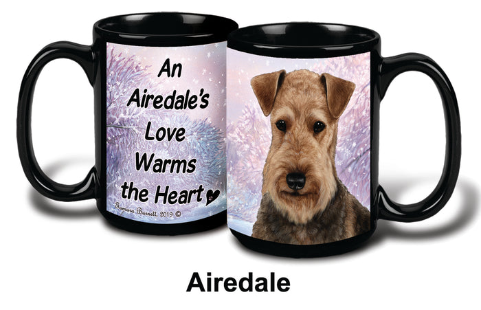 Airedale Winter Mug 15 oz