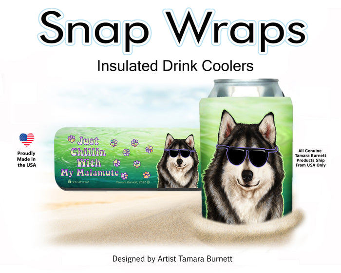 Alaskan Malamute Snap Wrap Cozy