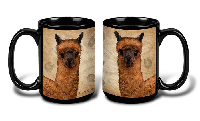 Alpaca Brown (Mirrored) - My Faithful Friends Mug 15 oz
