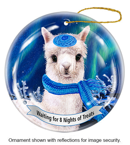 Alpaca Hanukkah Ornament