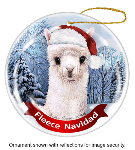 Alpaca - Dear Santa, Define Naughty Christmas Ornament