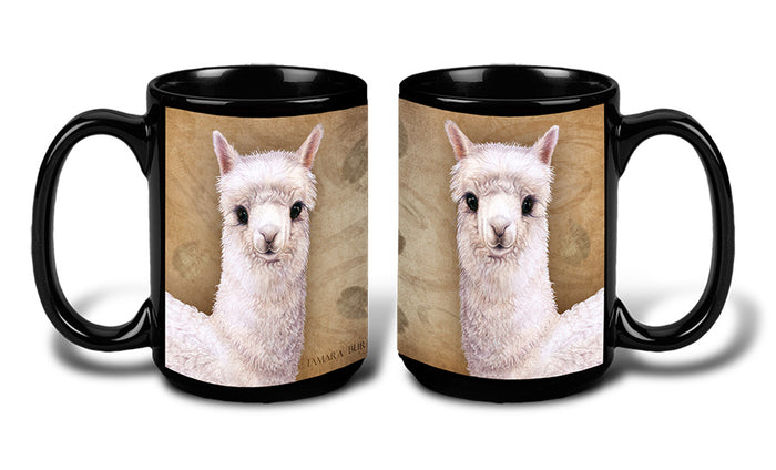 Alpaca White (Mirrored) - My Faithful Friends Mug 15 oz