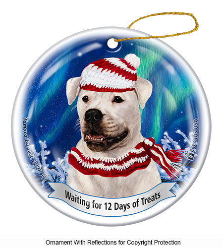 American Bulldog 12 Days of Treats Ornament