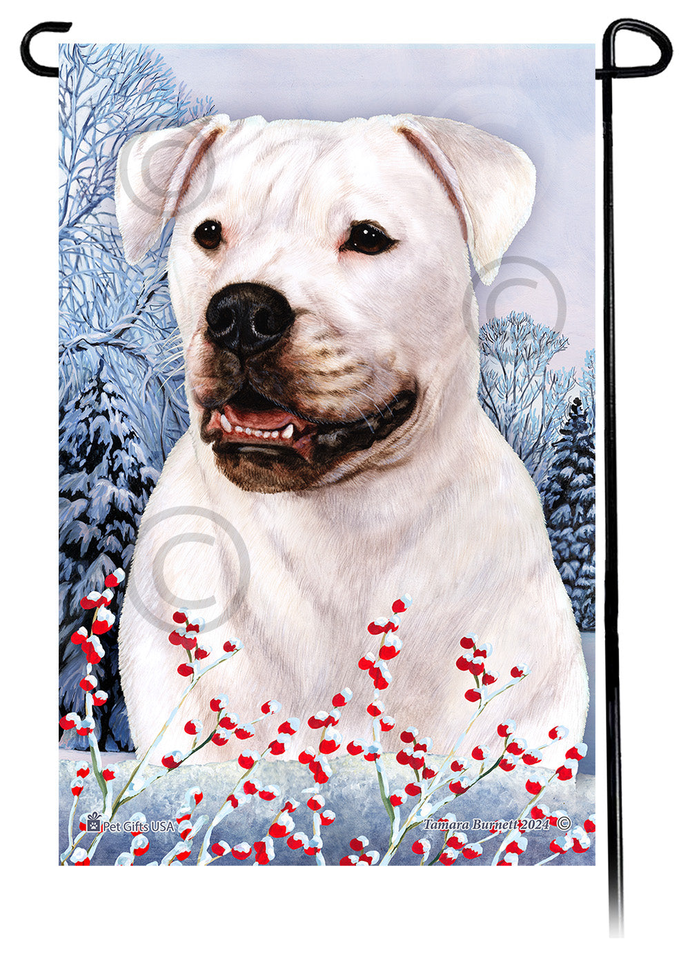 American Bulldog Winterberries - Garden Flag