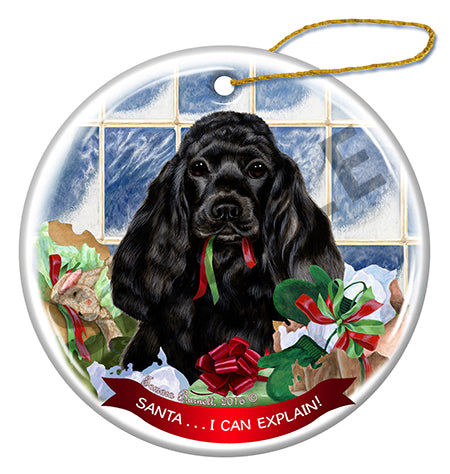 Cocker Spaniel - Santa I Can Explain Ornament
