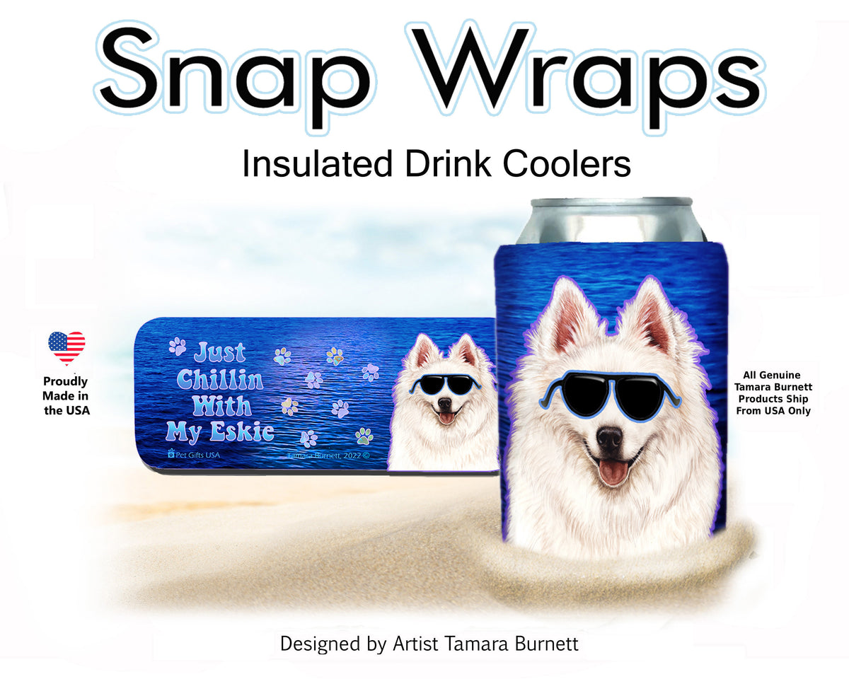 American Eskimo Snap Wrap Cozy