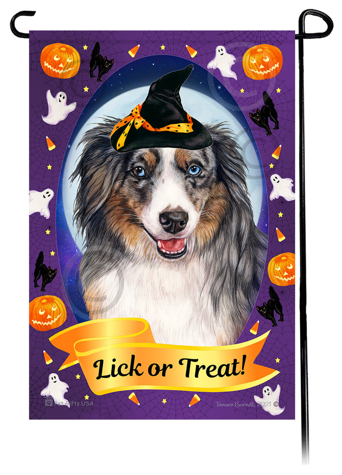 American Shepherd Halloween Howls Garden Flags