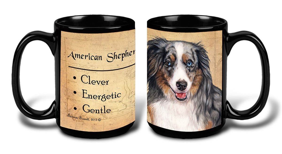 American Shepherd (Blue Merle) - My Faithful Friends Mug 15 oz