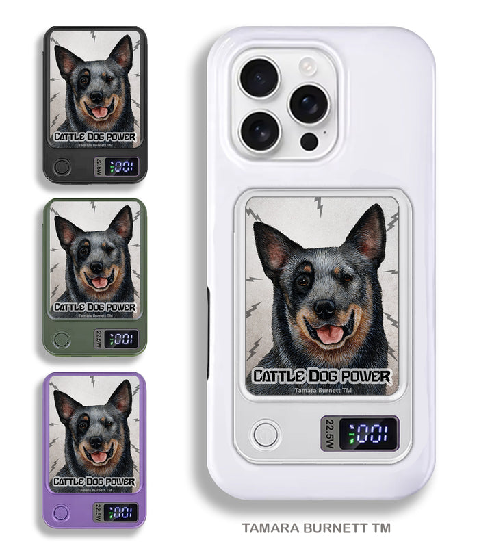 Australian Cattle Dog Blue Heeler Phone Bank Wireless Charger