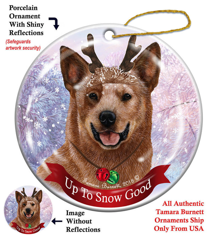 Australian Cattle Dog - Up To Snow Good Ornament