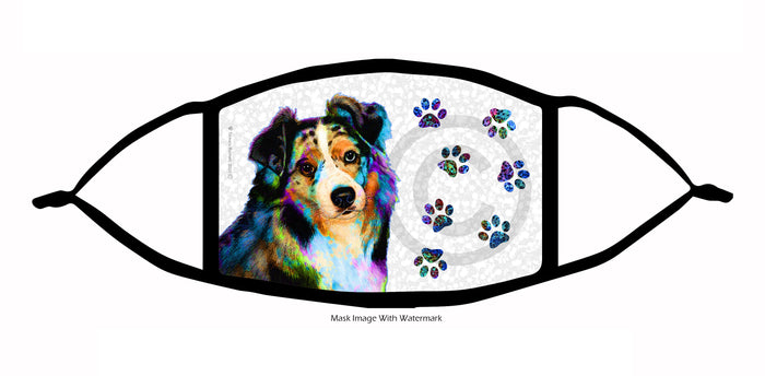 Australian Shepherd Face Mask