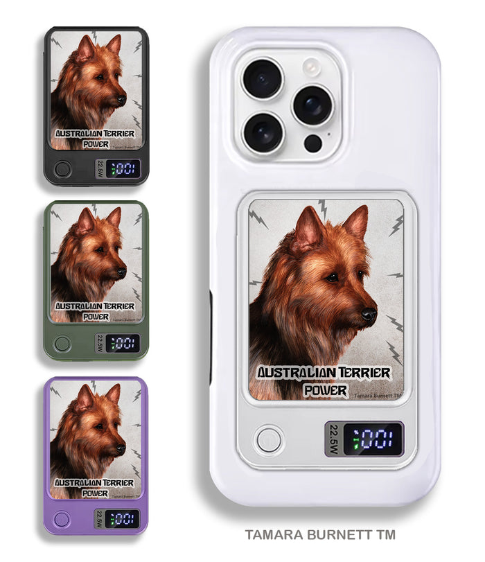 Australian Terrier Phone Bank Wireless Charger