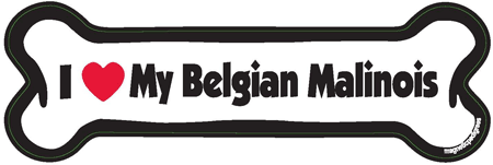 Belgian Malinois Bone Shaped Magnets