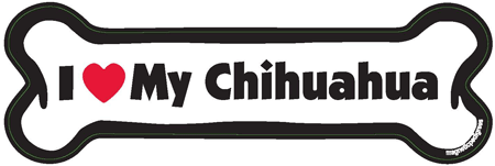 Chihuahua Bone Shaped Magnets