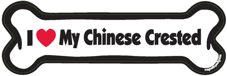 Chinese Crested Bone Shaped Magnets