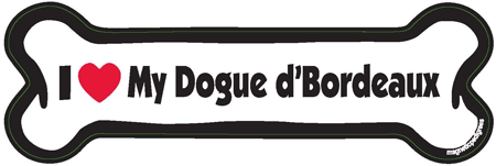 Dogue de Bordeaux Bone Shaped Magnets
