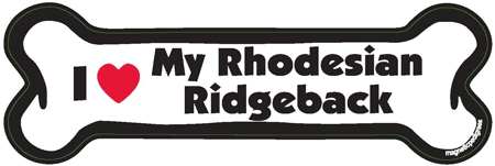 Rhodesian Ridgeback Bone Shaped Magnets