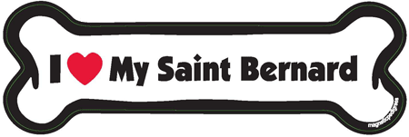 St Bernard Bone Shaped Magnets