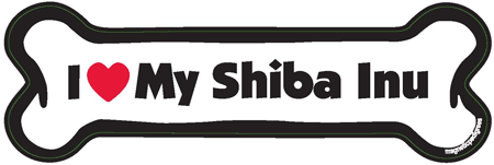 Shiba Inu Bone Shaped Magnets
