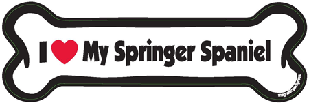 Springer Spaniel Bone Shaped Magnets