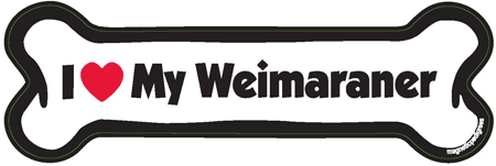 Weimaraner Bone Shaped Magnets