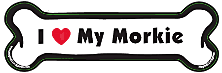 Morkie Bone Shaped Magnets