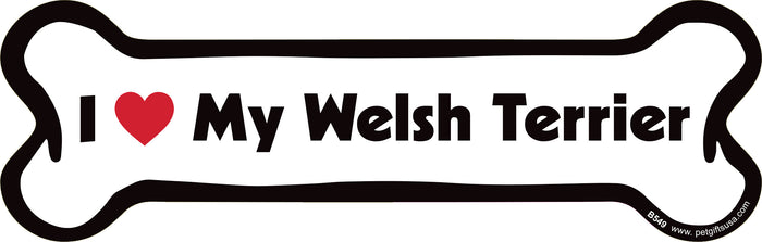 Welsh Terrier Bone Shaped Magnets