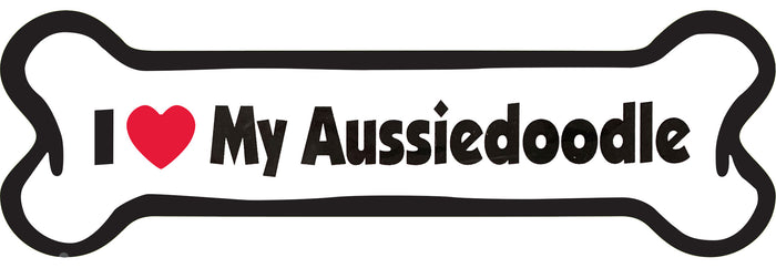 Aussiedoodle Bone Shaped Magnets