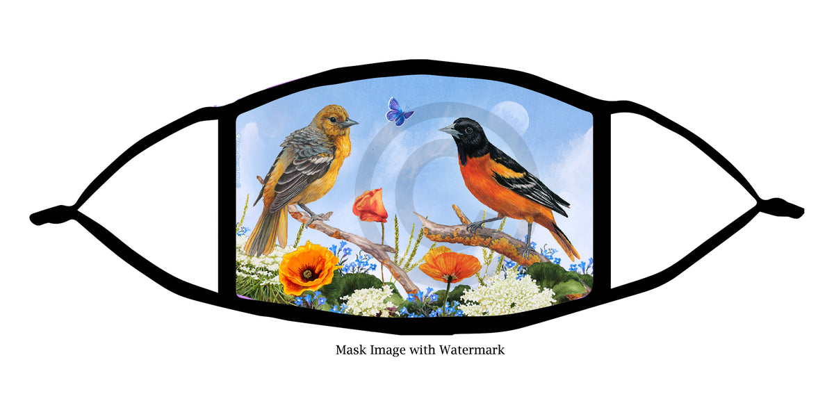 Baltimore Oriole Face Mask