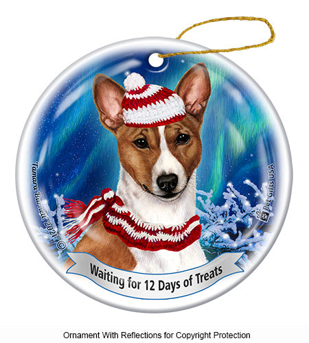Basenji 12 Days of Treats Ornament