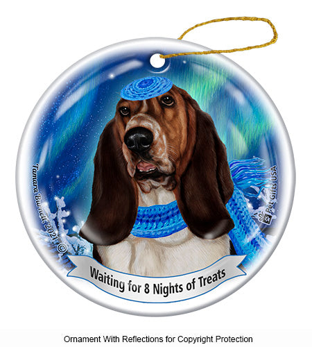 Basset Tri-Color Ornament
