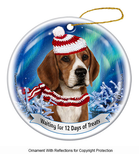 Beagle 12 Days of Treats Ornament