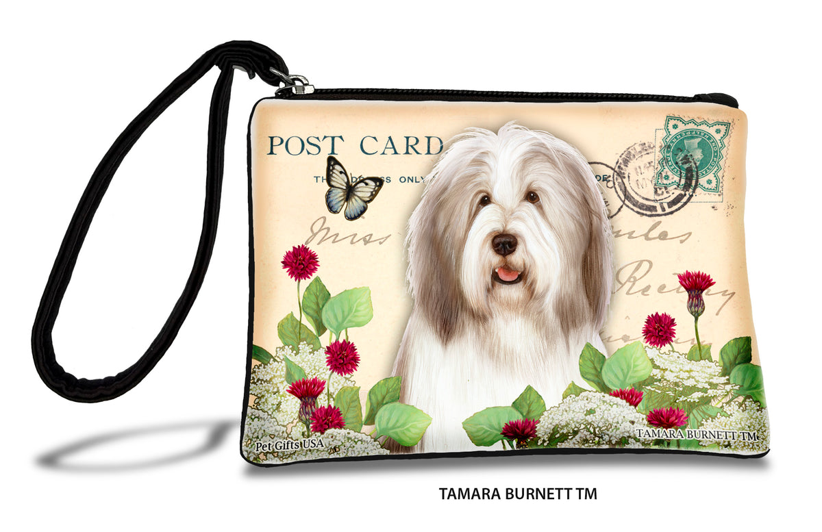 Bearded Collie Light Liver And White Zippees Pet Pouch