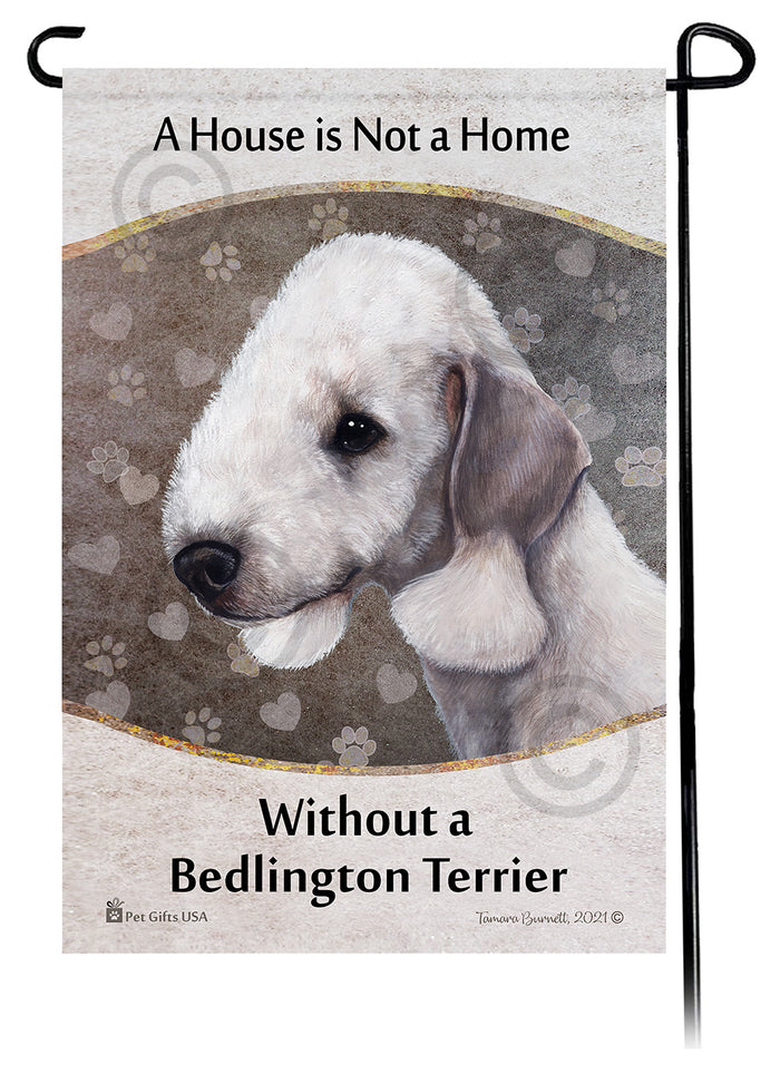 Bedlington Terrier House Is Not A Home Garden Flag