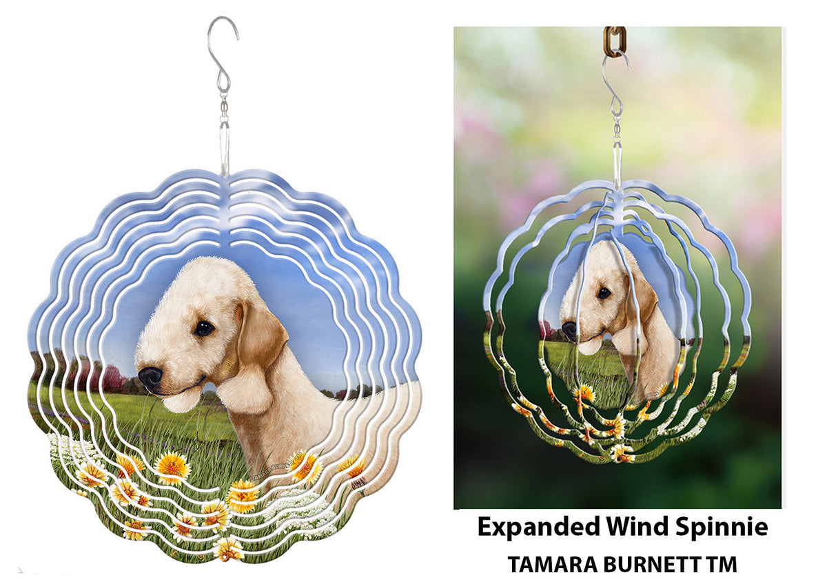 Bedlington Terrier Sandy Wind Spinner