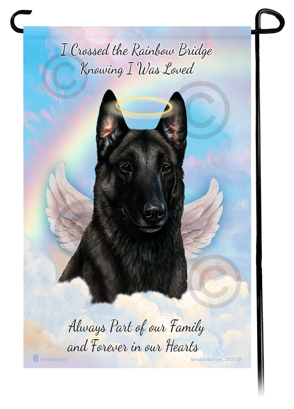 Belgian Malinois Memorial Garden Flags