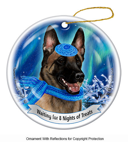Belgian Malinois Hanukkah Ornament