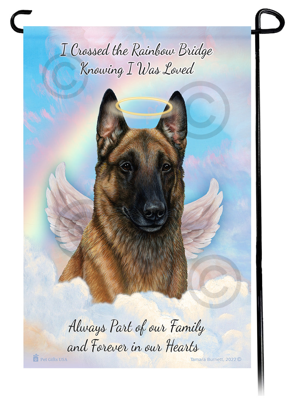 Belgian Malinois Memorial - Garden Flag