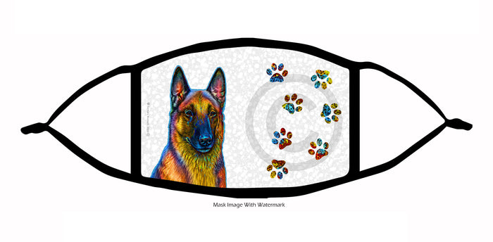 Belgian Malinois (Fawn) Face Mask