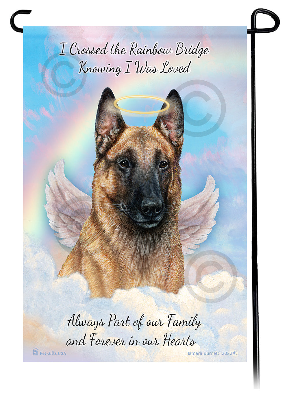 Belgian Malinois Memorial - Garden Flag