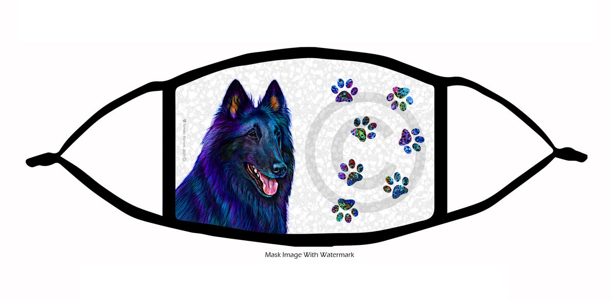 Belgian Sheepdog Face Mask