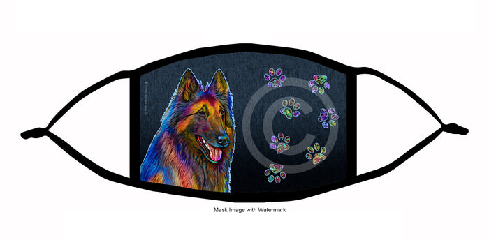 Belgian Tervuren (Fawn) Face Mask