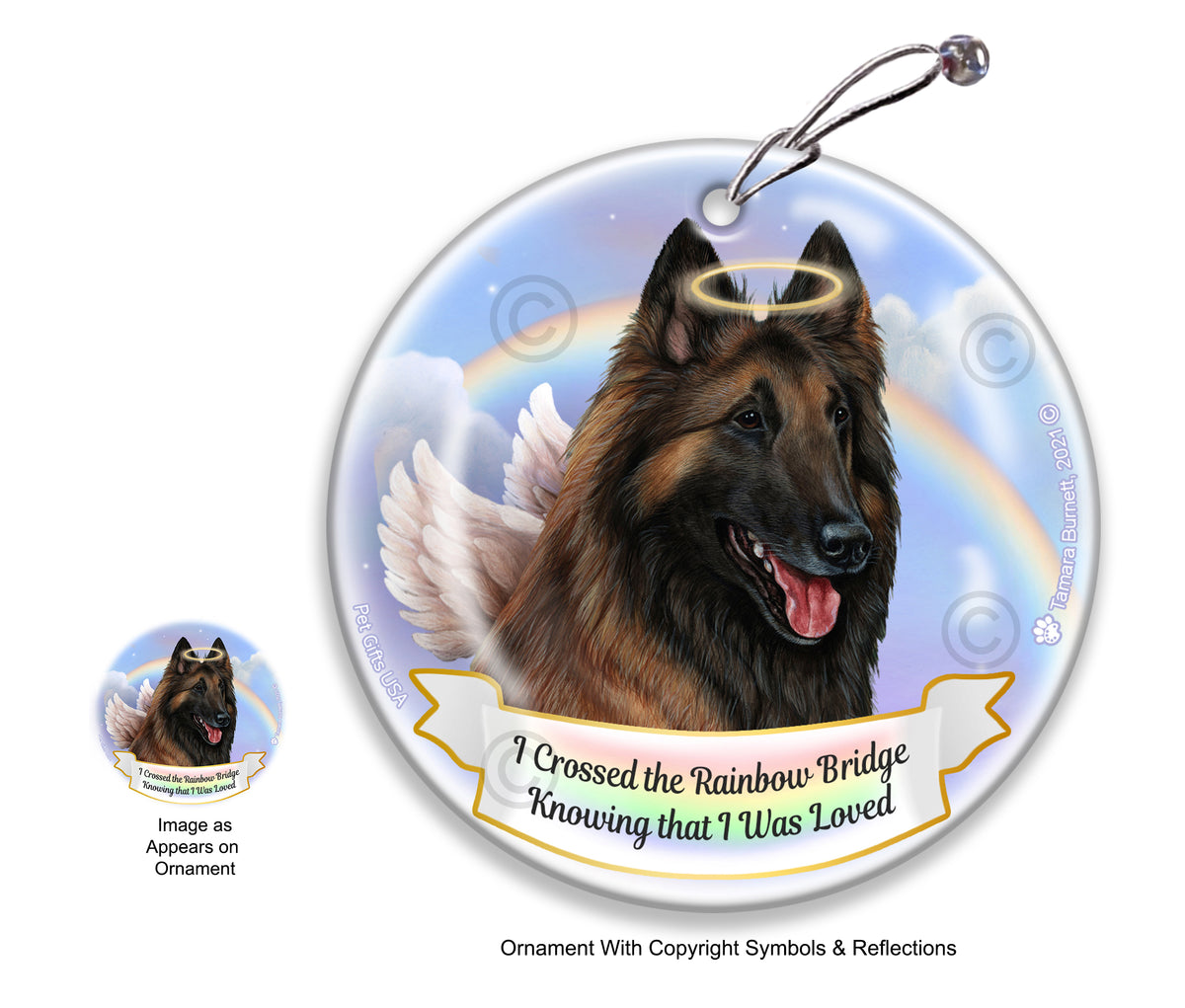 Belgian Tervuren Mahogany Ornament