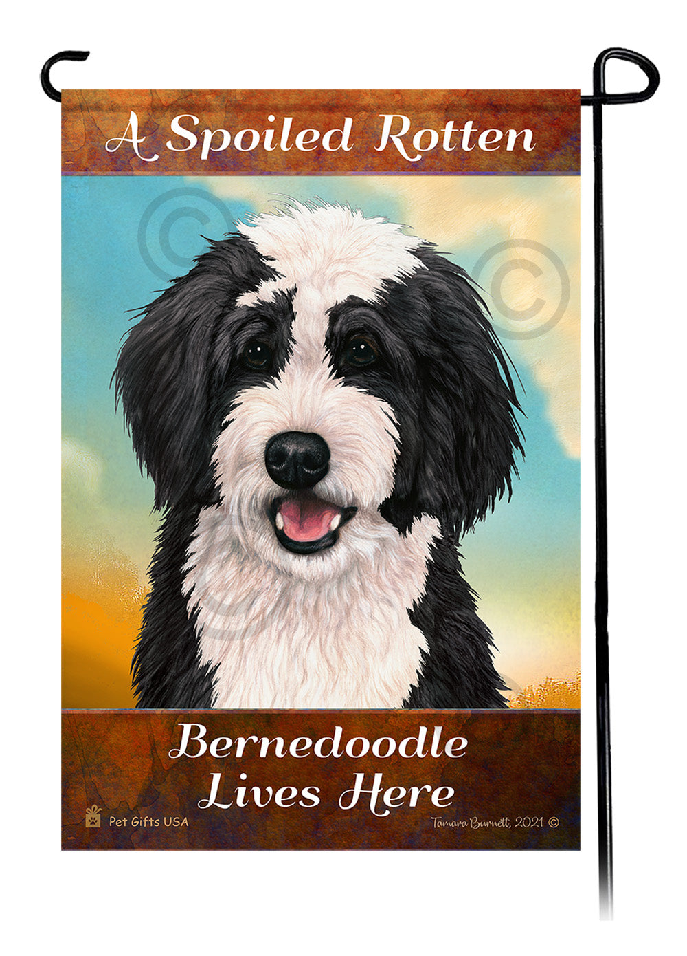 Goldendoodle Spoiled Rotten - Garden Flag